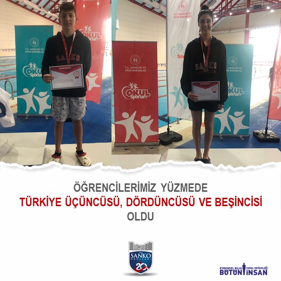 Türkiye Okul Sporları Federasyonu tarafından Mersin’de düzenlenen “Okullar Arası Yıldızlar Türkiye Finali”nde SANKO Okulları öğrencisi Ali Emre Simit&cc..