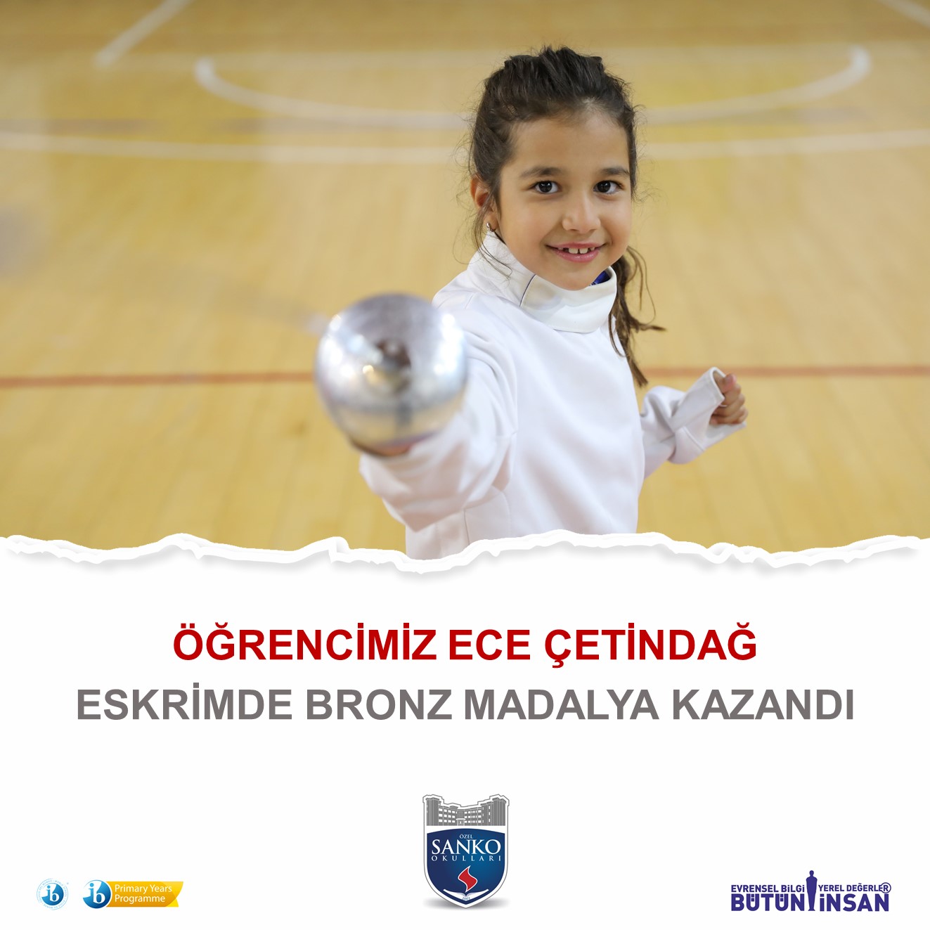 SANKO OKULLARI ÖĞRENCİSİ ESKRİMDE BRONZ MADALYA KAZANDI