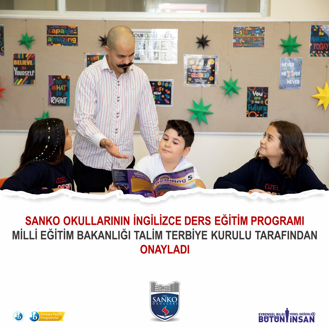 SANKO Okulları’nın iki yıldır üzerinde çalışarak geliştirdiği ve kendilerine özgü İngilizce Ders Öğretim Programı (SANKO English Advancement Curriculum &ldqu..